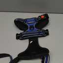 rabbitgoo Dog Harness Medium Sized, No Pull Pet Harness with 3 Buckles, Adjustable Soft Padded Vest with Control Handle, Walking Reflective Pet Vest for Medium Dogs, Blue, M