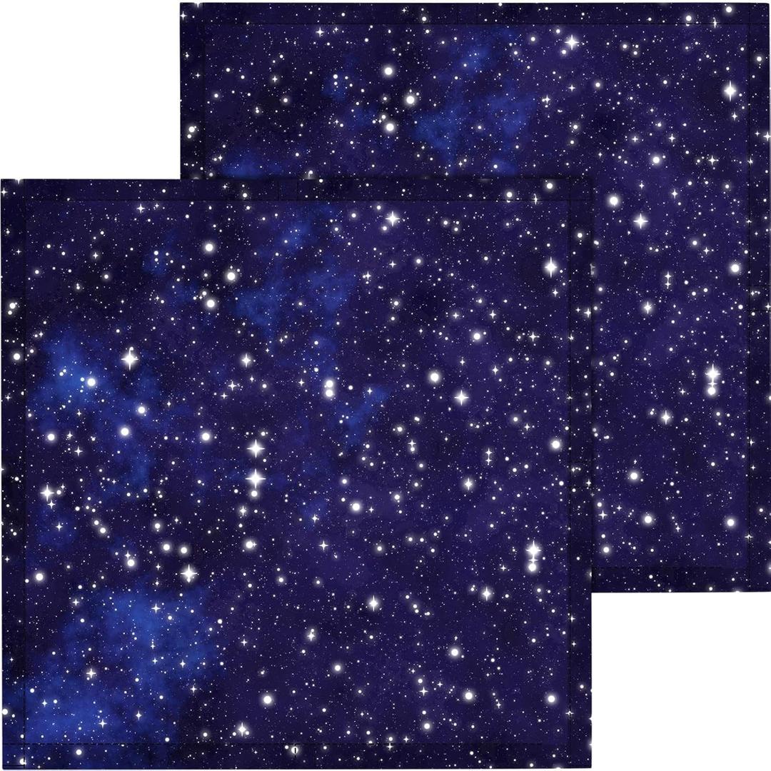 Baquler 2 Pcs 2 x 2 ft Fluorescent Light Covers for Ceiling Lights Classroom Magnetic Light Filters for Reducing Harsh Glare Flicker for Office Classroom Home Drop Ceiling(Starry Sky)