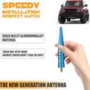 2 x Car Truck Bullet Antenna,Replacement Car Aluminum Antenna Compatible with Ford Bronco 2021 2022 & Dodge Ram 1500 1997-2023for Ram 1500 Accessories (Blue)