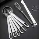 Measuring Cups and Spoons Set Heavy Duty Metal Stainless Steel Measuring Cup Spoon Kitchen Gadgets for Cooking Baking (Set of 13)