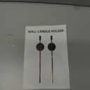 Black Candle Sconces Long Wall Candle Holder, Set of 2 Large Wall Candle Sconce Modern Chic Home Decor for Bedroom, Dining Room, Living Room 23"