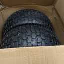 16x6.50-8 Tubeless Tire and Wheel, 16x6.5-8" Lawn Mower Tires, 3/4" or 5/8" Bearing, 3"-4.5" Offset Hub, Fit Riding Mower and Garden Tractor Front Wheels, 4 Ply, Turf Pattern, 2 Pack
