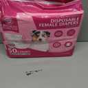 American Kennel Club Female Dog Wrap, Disposable Diapers with Wetness Indicator (M (1523 in), 50, Count)