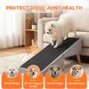 Ottoman Dog Ramp for Couch, 2-in-1 Foldable Dog Stairs for Small Dogs Gray