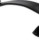 IKON MOTORSPORTS, Trunk Spoiler Compatible with 2017-2021 Honda Civic Hatchback 4-Door, Painted #NH731P Crystal Black Pearl ABS Plastic Type R Rear Spoiler Wing, 2018 2019 2020
