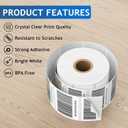 MaxGear 2.25" X 1.25" Direct Thermal Labels, Perforated UPC Barcode & FBA Address Stickers, Premium Permanent Adhesive Shipping Labels, Compatible with Rollo & Zebra (12 Rolls, 1000 Pcs/Roll)