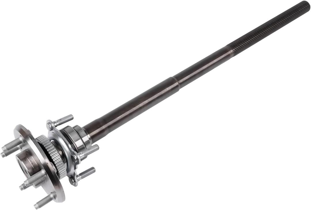 68003272AA Rear Axle Shaft Assembly with Axle Bearing and Seal Compatible with 2007-2011 J'-eep Wrangler 2012-2018 3.6L 2018 Wrangler JK 3.6L, Replace# 630-338