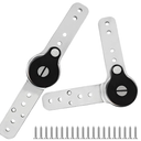 AUXBC 2Pcs Heavy Duty Adjustable Angle Hinge, Automatic Reset Function, 90 to 180 Degree Angle Adjustment Mechanism Hinge for Sofa Bed Cupboard Recliner