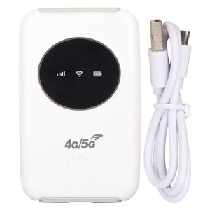 4G LTE USB Mobile Router 300Mbps Unlocked 4G 3200mAh Battery Mobile Router with SIM Card Slot Portable Internet for Travel, Motorhomes and Campers