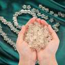 Kenning 500 Pcs 13mm Star Beads Gold Glitter Star Pony Glitter Pony Beads for DIY Jewelry Making, Hair Braiding, Bracelets & Necklace