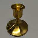 6 Pieces Gold Taper Candle Holders, Brass Candlestick Holders Vintage Metal for Table Centerpieces Wedding Christmas Decor