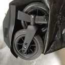 Rollator Walker for Seniors, Foldable All Terrain Rolling Walker with seat, Aluminum Walkers with 10 inch Rubber Wheels, Built-in Cable, Cup Holder, Adjustable Handles and Backrest for Seniors, Purple