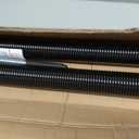 Pair of 2" Garage Door Torsion Springs Set with Non-Slip Winding Bars & Gloves, High Precision Electrophoresis Oil-Free Black Coated for Replacement, MIN 16,000 Cycles (0.250x 2" x 32'')