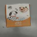 LED Dog Collar - Adjustable, Waterproof, Glow in Dark for Night Walking, Medium Large Dogs (Orange)