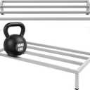 MorningRo 2 Pack Dunnage Rack 48" Long x 24" Wide, 7.9" Height Stainless Steel Shelf 3500+ Pound Capacity Commercial Food Floor Rack for Restaurants Kitchens Garages and Vehicles