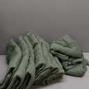 12 Pack 10Ft Cheesecloth Table Runner 35x120 Inch Boho Gauze Table Runner Cheese Cloth Long Romantic Table Runners for Wedding Bridal Shower Birthday Party Table Decor (Dusty Sage Green)