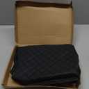 Center Console Cover for Ford F150 2015-2025/F250 F350 F450 2017-2025 Leather Arm Rest Box Lid Middle Console Cover Armrest Box Protective Cover Accessories(40/20/40 Jump Seat Console Only) (Black)