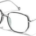 JOLLYNOVA Blue Light Blocking Glasses for WomenOversized Lightweight TR90 Fashion Computer Eyeglasses