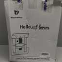 Happi N Pets 28" Cat Tree, Large Bed For Big Cats, Small Cat Tower with Soft Perch for Window Viewing, Stable Cat Tree Tower, Cat Scratching Post with Hammock, Removable Cover-Beige