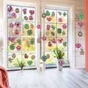 Newtay 72 Pcs Valentines Day Suncatchers Paper Crafts DIY Heart Shaped Window Stained Glass Effect Paper Kits St. Patricks Day Easter Crafts for Home Decor Valentine Art Supplies