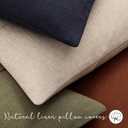 ZWJD Christmas Linen Throw Pillow Covers 22x22 Set of 2 Solid Handcrafted Striped Cushion Covers for Bed Soft Xmas Decorative Pillow Covers for Couch Bedroom Living Room Christmas Decor(Olive Green)