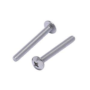 No. 8-32 x 1-1/2" Stainless Truss Head Phillips Machine Screw, (50 pc), 18-8 (304) Stainless Steel Machine Screws, UNC Full Thread, Plain Finish by Bolt Dropper