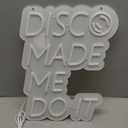 JFLLamp Disco Made Me Do It Neon Signs for Wall Decor Neon Lights for Bedroom Led Signs Suitable for Drive Thru Open Office Man Cave Bar Christmas