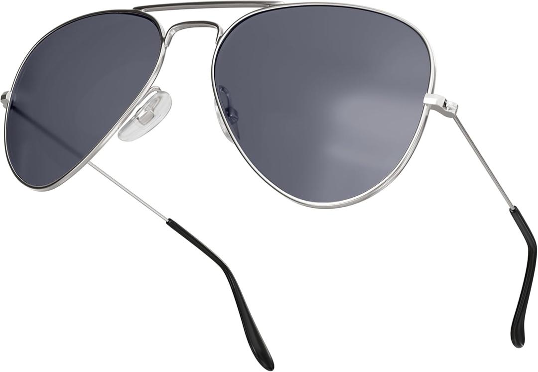 livho Sunglasses for Men Women Aviator Polarized Metal Mirror UV 400 Lens Protection