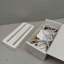 100W Charging Station for Multiple Devices, 10-Port USB Fast Charging Station with Adjustable Dividers & 10 Cables- Multi Device Organizer Charging Dock for iPhone, iPad, Tablets & More(White)