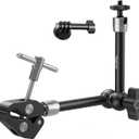 SMALLRIG Magic Arm with Super Clamp for Action Cameras, Camera Clamp Mount for GoPro Hero 13/12/11, for DJI Osmo Action 5 pro/4/3, for Insta360 Ace Pro 2, with 1/4" Screw for Monitor/LED Lights