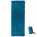 REDCAMP ULTRALIGHT DOWN SLEEPING BAG FOR BACKPACKING, 78.7X31.5” ENVELOPE 59 DEGREE F 800 FILL GOOSE DOWN UNDERQUILT GREAT FOR ADULTS CAMPING HIKING, CYAN