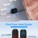 Esky Ultra Slim Key Finder, Remote Finders Locator with 80dB Sound and 6 Receivers, Wallet Tracker and Item Locators Beeper Tags for Finding Key, TV Remote, Wallet, Pets and Phone, Gifts for Women