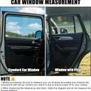 ZATOOTO Car Window Shades Car Window Shade for Baby Transparent Sun Blocker UV & Anti-Glare Protection for Camping, Napping, and Relaxing Auto Covers 2 Pack,15.75 * 13.78 in