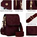 Fashion Small Crossbody Bags for Women Trendy Designer Cell Phone Purses Wallets with Card Holder Anti Theft Travel