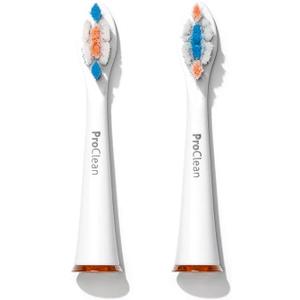 Ollie ProClean Replacement Brush Heads - Smaller Size for Hard-to-Reach Areas, Gentle Bristles, Compatible with Brio SmartClean, Pack of 2, White