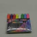 Labeol 8 Colors 10mm Liquid Chalk Markers, 2-in-1 Nib Washable Jumbo Chalk Markers for Windows, Cars, Signs, Glass, White Boards and Mirrors