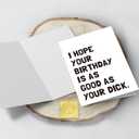 Dirty Birthday Card for Husband Boyfriend, Funny Birthday Card from Wife Girlfriend, Rude Birthday Gift (#1)