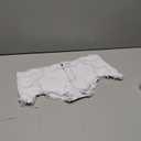 Women's Low-Rise Distressed Denim Booty Shorts - Sexy Mini Stretch Jean Shorts for Women (Large, White)