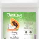 TropiClean 2-in-1 Dog Shampoo and Conditioner, Professional Dog Shampoo, Moisturizing Detangler, Puppy Safe, Made in USA, Papaya Scent, 1 Gallon