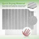 Cabilock Absorbent Stone Dish Drying Mat 23X15 Inch Gray Kitchen Counter Drying Tray for Dishes Cups Utensils Quick Water Absorption