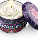 Scented Candles Gift Set, 8% Essential Oil, 4 Pack Aromatherapy Candle, Stress Relief Gift (White)