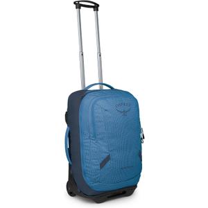 Osprey Transporter Wheeled Carry-On, Blue OS
wheeled duffel, rolling suitcase, carry on luggage, travel bag, carry on travel, flight friendly, wheeled luggage, Blue color