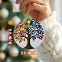 2 x Tree of Life Ornament, Christmas Ornament – Christmas Tree Decor, Holiday Decoration, Stocking Stuffer, Festive Gift Idea, Gifts for Friends, Family