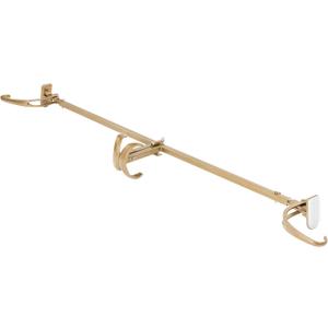 VILLAGE LIGHTING COMPANY [Front Door Garland Hanger] - Adjustable to Different Door Widths | Heavy-Duty Cast Iron | Decorative Christmas Decor | No Nails, Screws, or Damage (51-81 In., Gold)