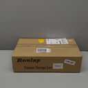 Ronlap 3 Tier Slim Rolling Storage Cart with Wheels Plastic Utility Cart Organizer for Snack Craft Art Postpartum Baby Diaper Nail Makeup in Bathroom Laundry Room Kitchen Bedside Narrow Space, Black