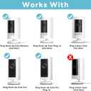 2 Pack Ring Camera Mount Bracket for Ring Stick Up Cam, Ring Outdoor Cam Plus , Ring Indoor Cam | 360 Adjustable Wall Mount or Celling Mount , No Drill , Weatherproof - Black