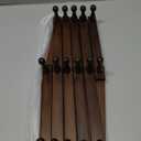 SCUNDA Hat Rack for Wall, Expandable Wall Hat Holder with 16 Hooks, 16 inch Wooden Wall Hook for Baseball Caps,Cowboy, Bag,Hoodie(Brown)