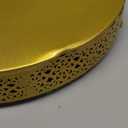 Wenqik Cake Stand 16 Inch Round Metal Cupcake Dessert Wedding Cake Stand Cookies Display Holder Fruit Serving Tray for Table Wed
ding Birthday Anniversary Party(Gold)