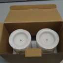 H-BLOSSOM Flickering Flameless Candles Birch Bark Effect Battery Operated Real Wax Pillar Candles LED Candles with Cycling 5H Timer Pack of 2 (3" x 6")