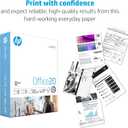 HP Papers | 8.5x11 Paper |Office 20 lb | 1 Ream - 500 Sheets | 92 Bright | Made in USA - FSC Certified | 112150R